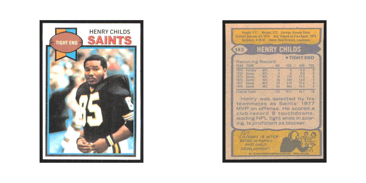 1979 Topps Henry Childs Saints #143