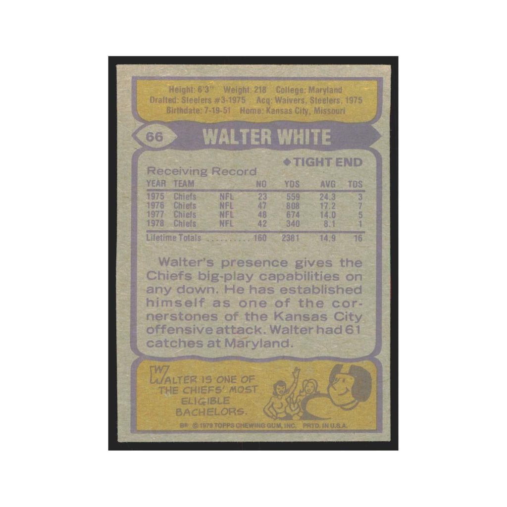 1979 Topps Walter White Chiefs #66