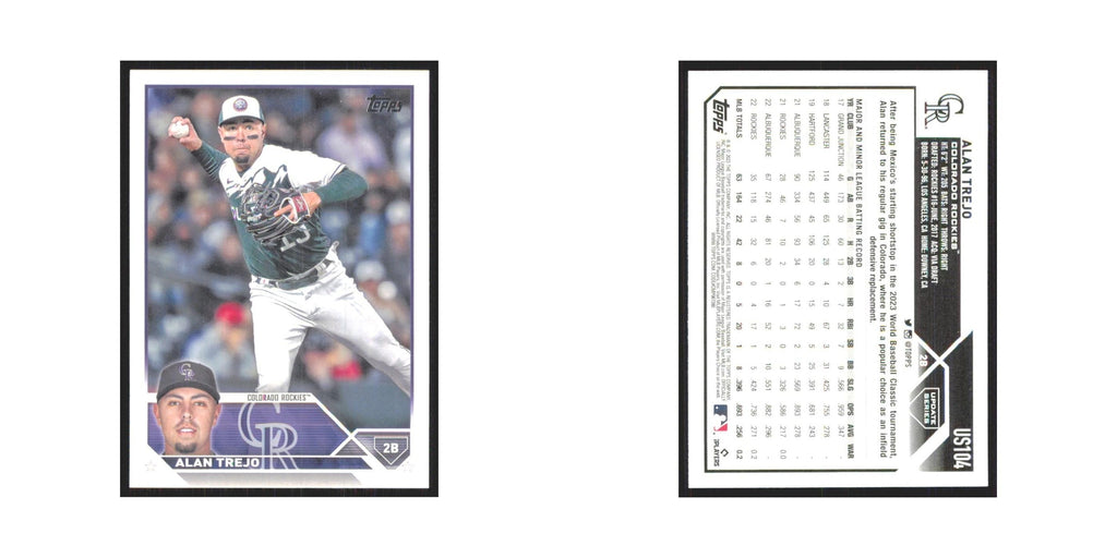 Alan Trejo 2023 Topps Update #US104 Colorado Rockies Baseball Card NM