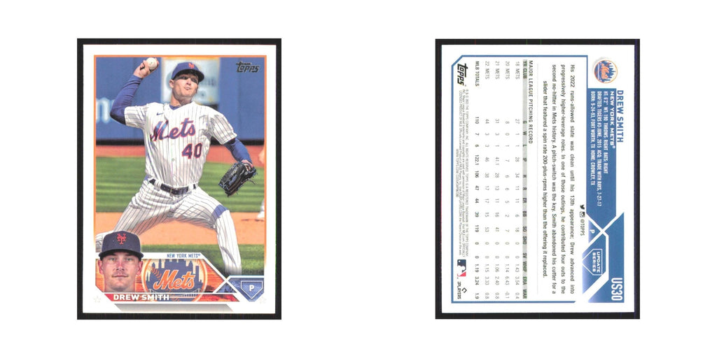 Drew Smith 2023 Topps Update #US30 New York Mets Baseball Card NM