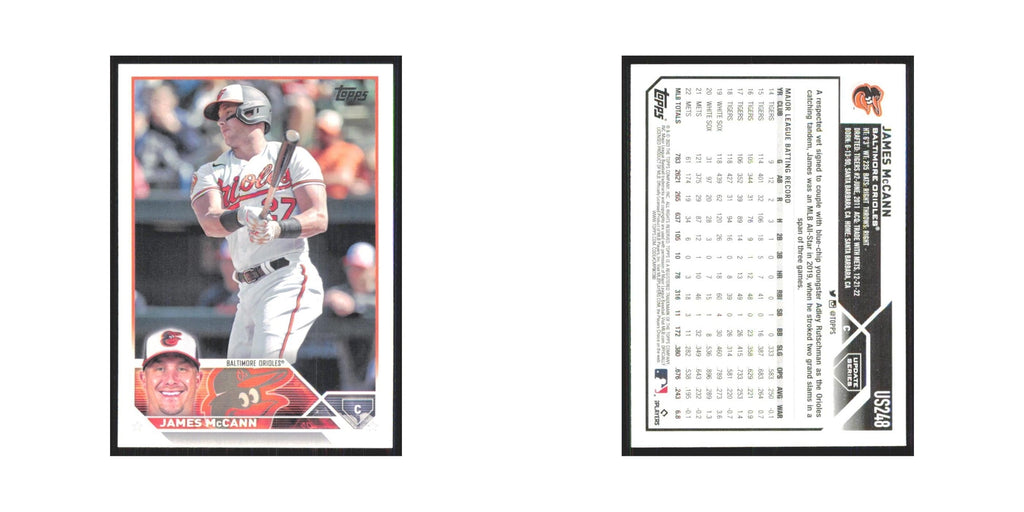 James McCann 2023 Topps Update #US248 Baltimore Orioles Baseball Card NM
