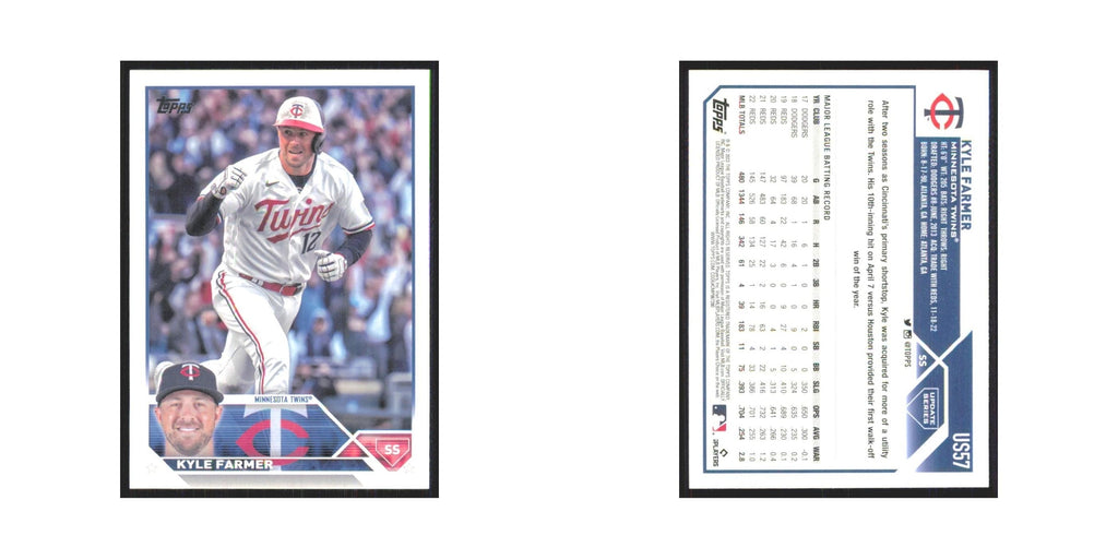 Kyle Farmer 2023 Topps Update #US57 Minnesota Twins Baseball Card NM