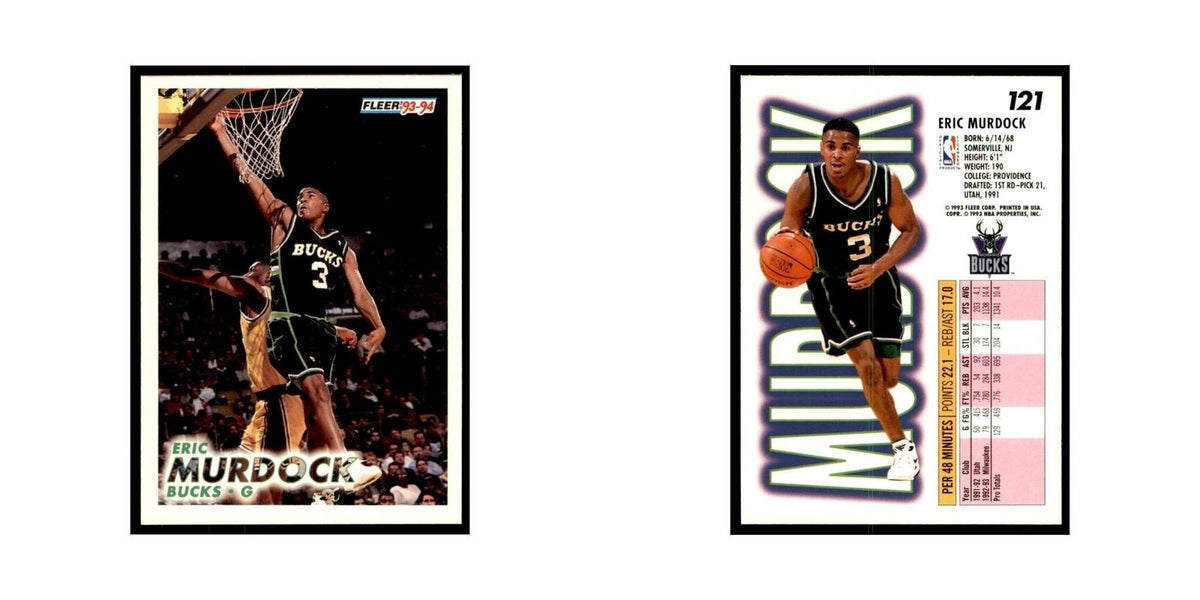 1993 Fleer Eric Murdock Basketball Cards #121