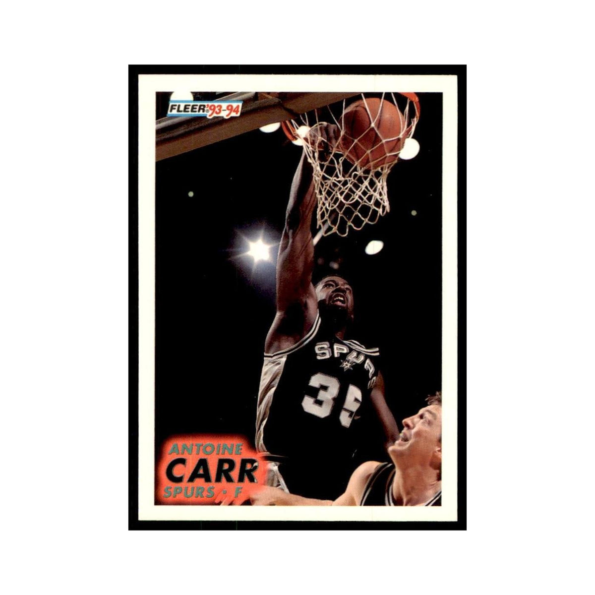 1993 Fleer Antoine Carr Basketball Cards #188