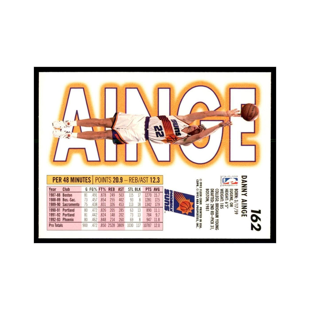 1993 Fleer Danny Ainge Basketball Cards #162