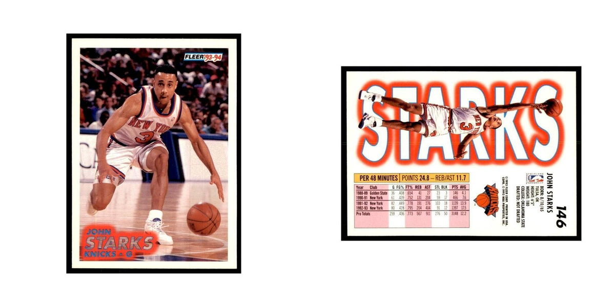 1993 Fleer John Starks Basketball Cards #146