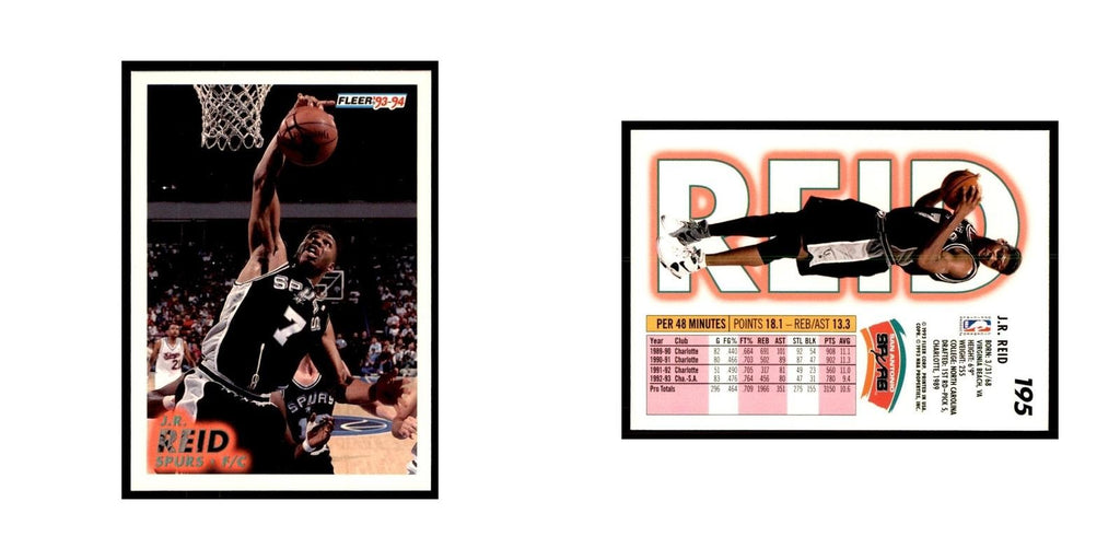 1993 Fleer J.R. Reid Basketball Cards #195