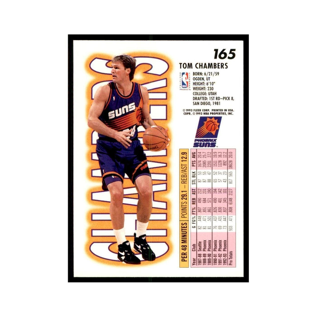 1993 Fleer Tom Chambers Basketball Cards #165
