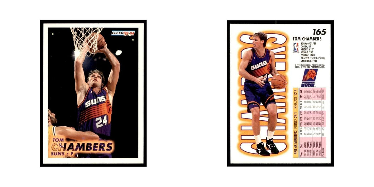 1993 Fleer Tom Chambers Basketball Cards #165