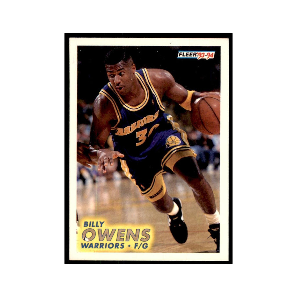 1993 Fleer Billy Owens Basketball Cards #72