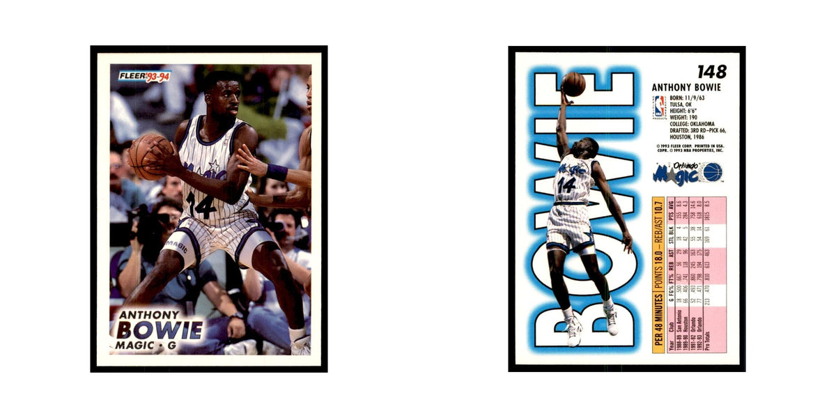 1993 Fleer Anthony Bowie Cards #148