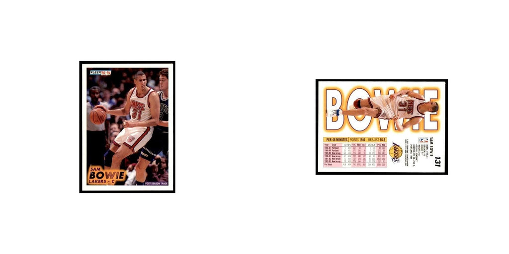 1993 Fleer Sam Bowie Basketball Cards #131