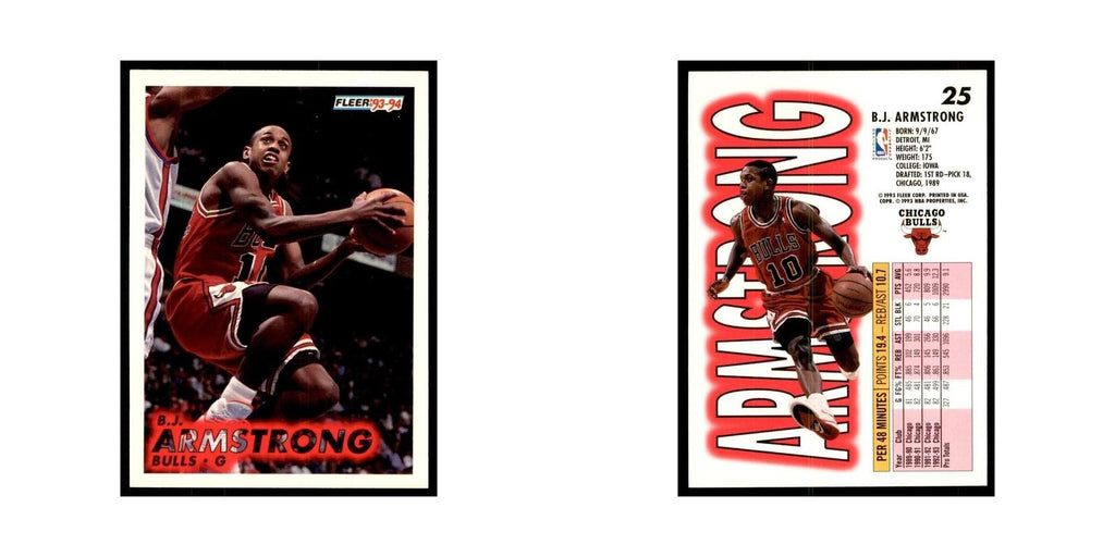 1993 Fleer B.J. Armstrong Basketball Cards #25
