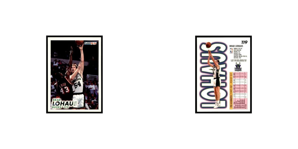 1993 Fleer Brad Lohaus Basketball Cards #119