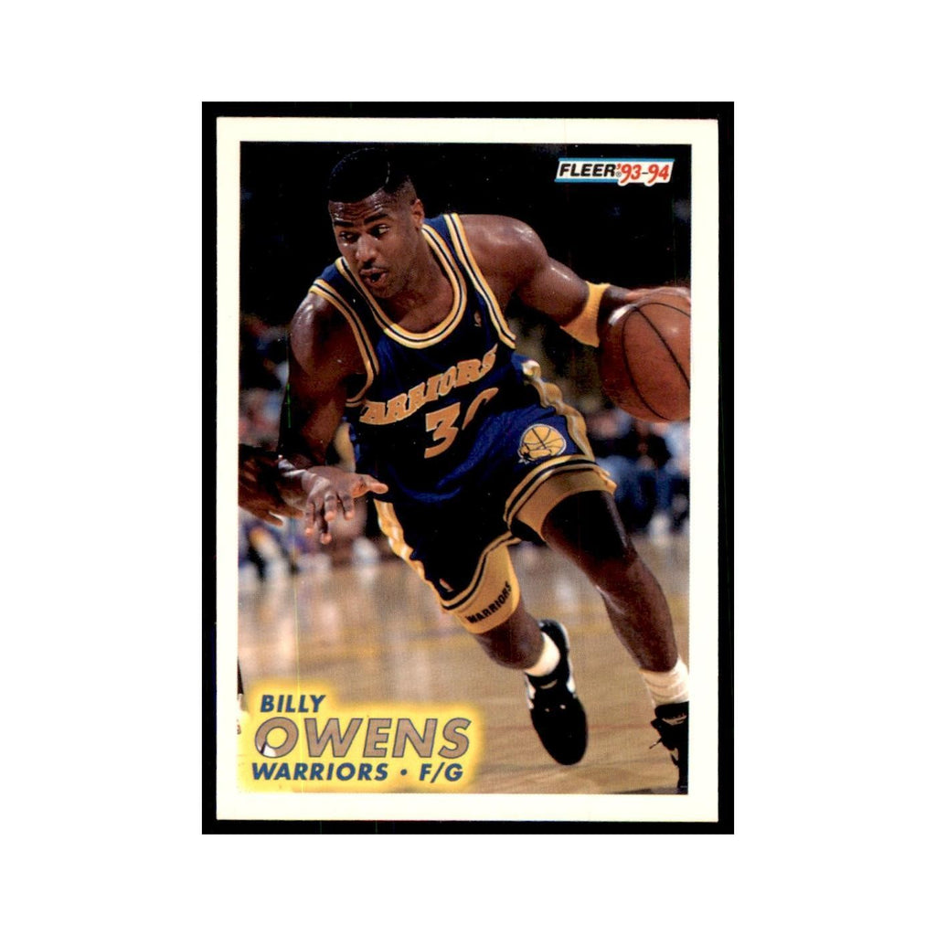 1993 Fleer Billy Owens Basketball Cards #72