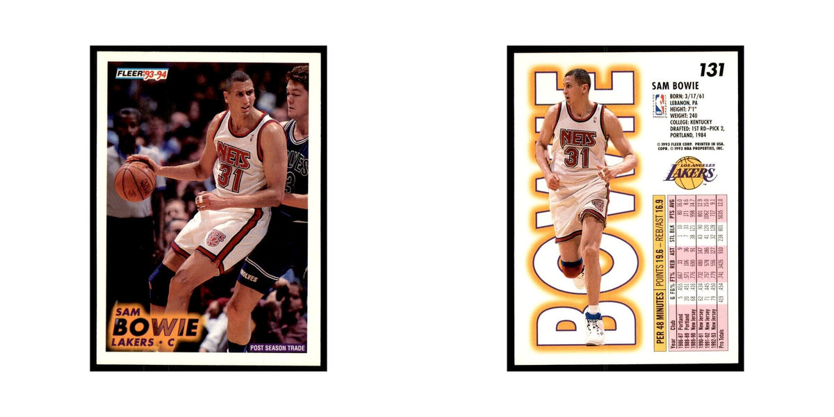 1993 Fleer Sam Bowie Cards #131