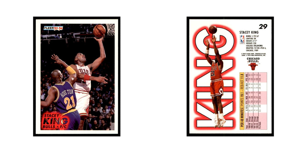 1993 Fleer Stacey King Cards #29