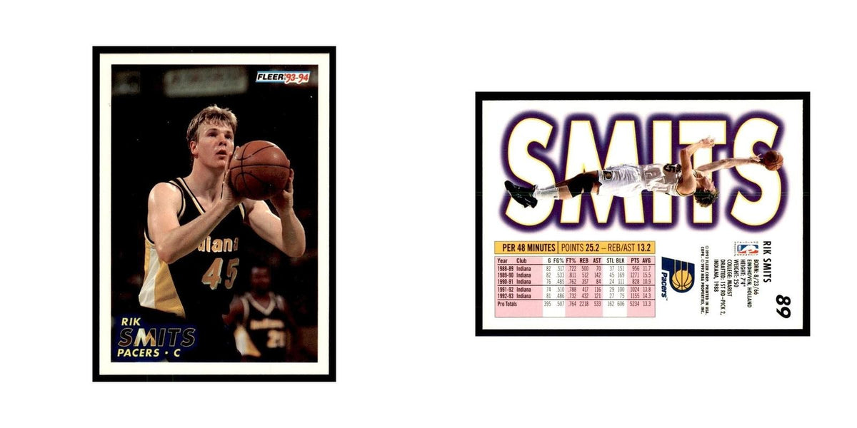 1993 Fleer Rik Smits Basketball Cards #89