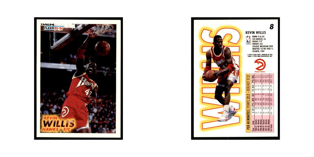 1993 Fleer Kevin Willis Cards #8