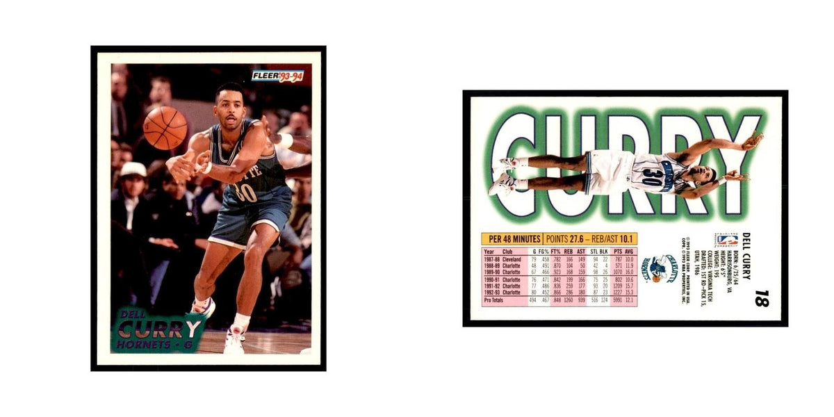 1993 Fleer Dell Curry Basketball Cards #18