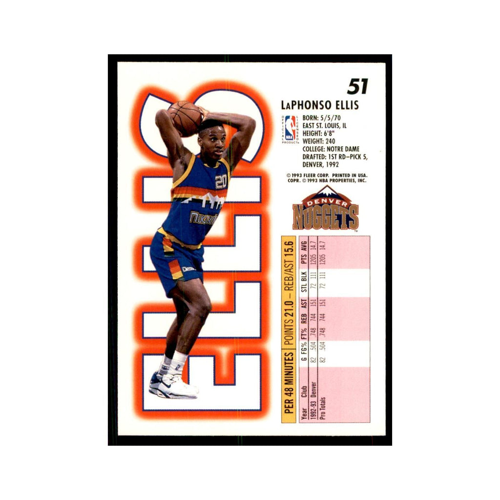 1993 Fleer LaPhonso Ellis Cards #51