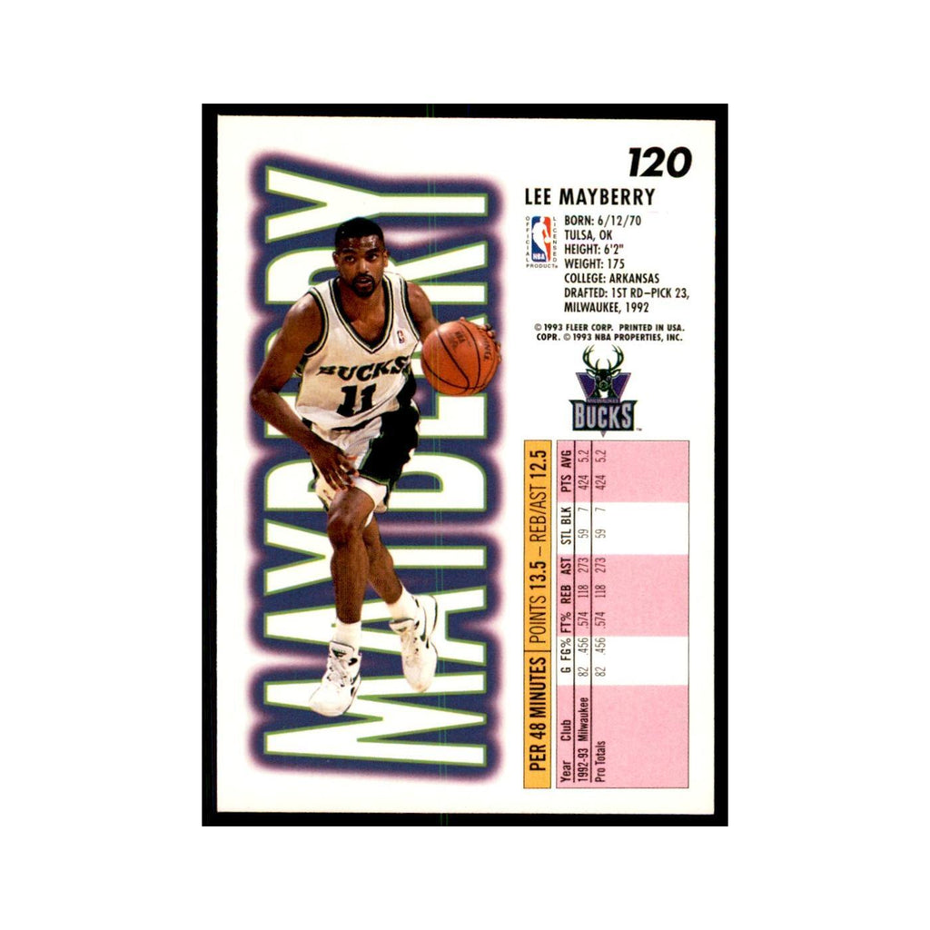 1993 Fleer Lee Mayberry Cards #120