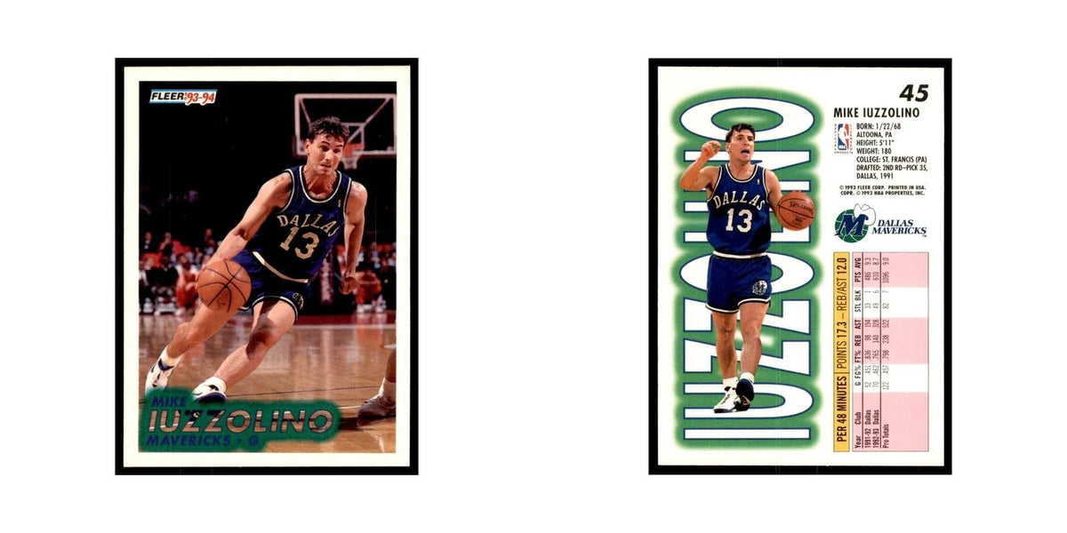 1993 Fleer Mike Iuzzolino Basketball Cards #45
