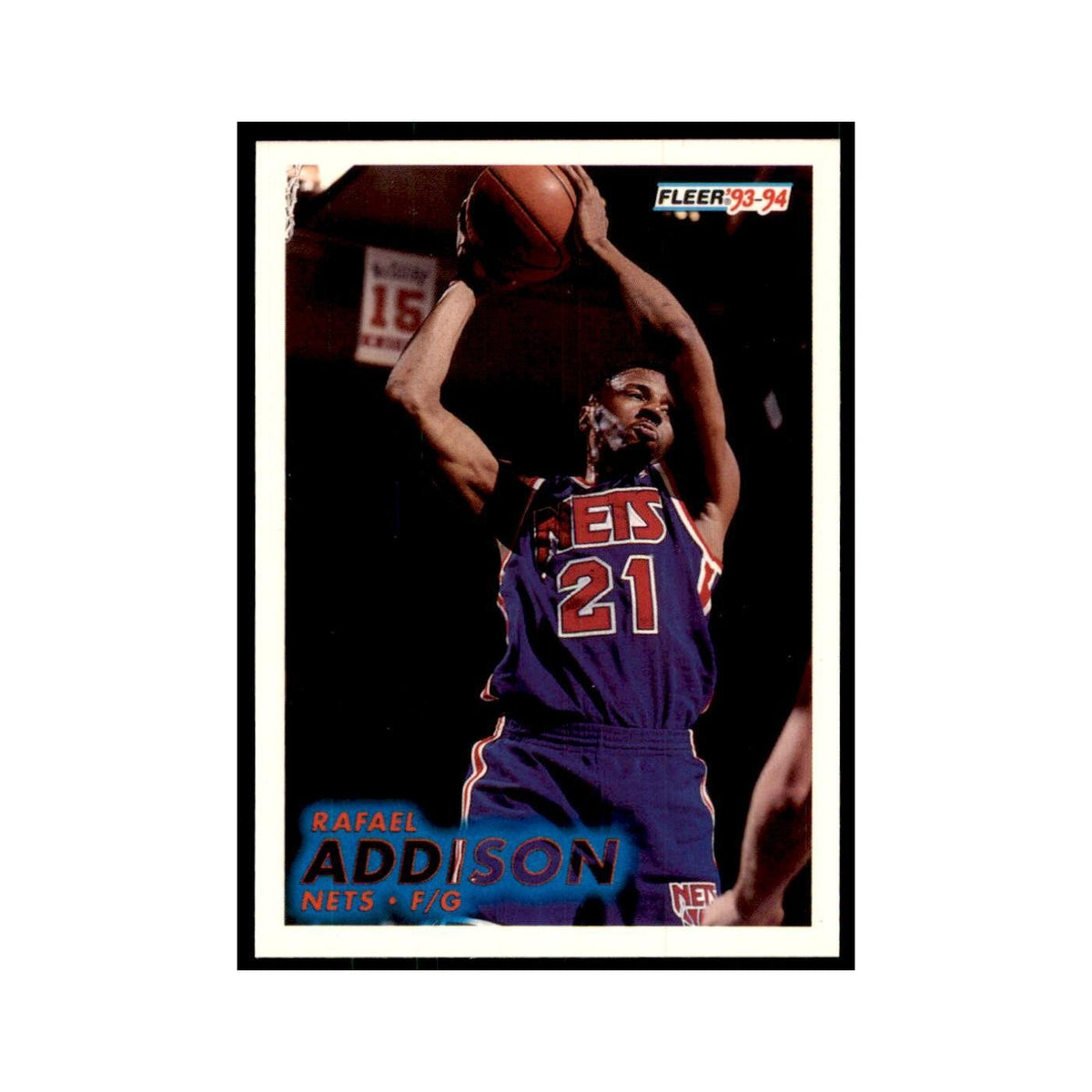 1993 Fleer Rafael Addison Basketball Cards #129