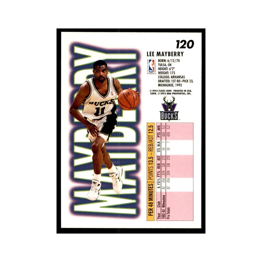 1993 Fleer Lee Mayberry Cards #120