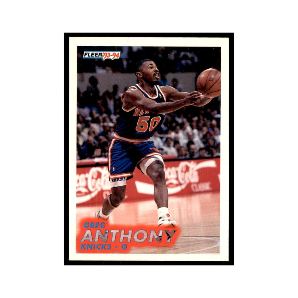 1993 Fleer Greg Anthony Basketball Cards #137