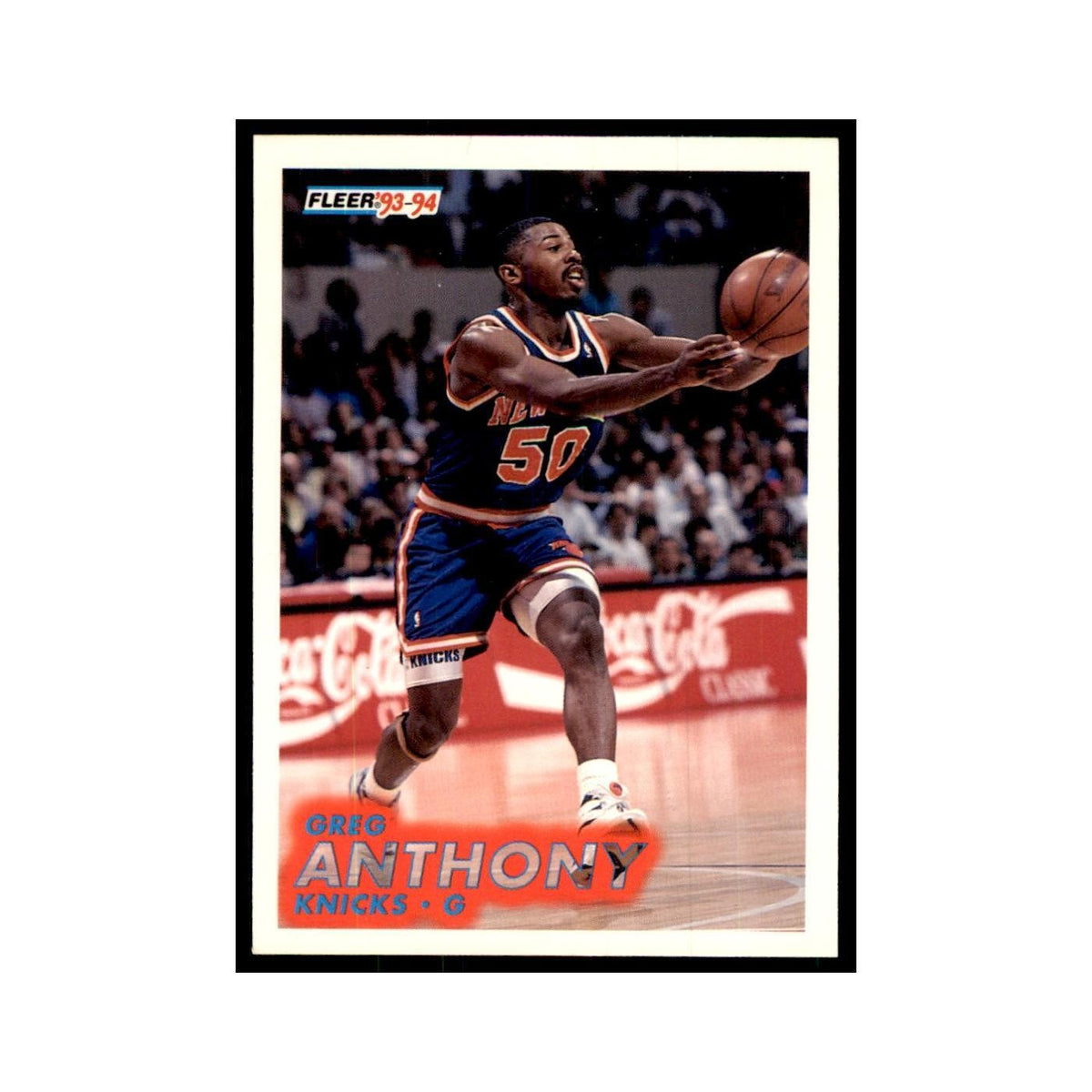 1993 Fleer Greg Anthony Basketball Cards #137