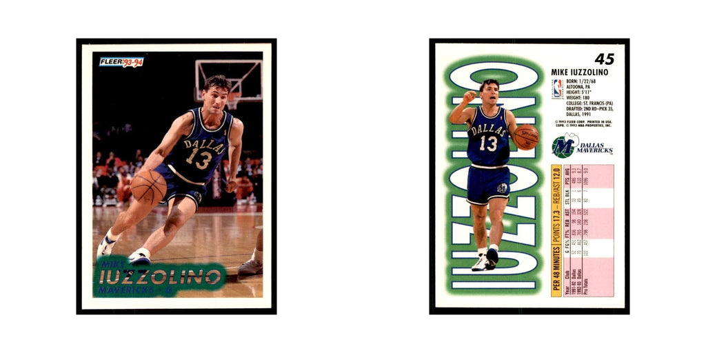 1993 Fleer Mike Iuzzolino Cards #45