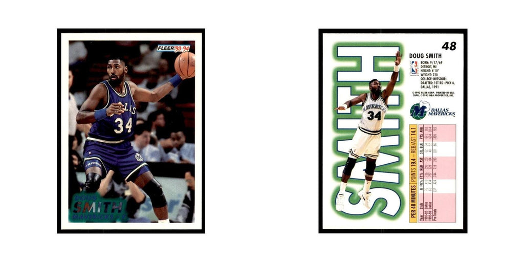 1993 Fleer Doug Smith Basketball Cards #48