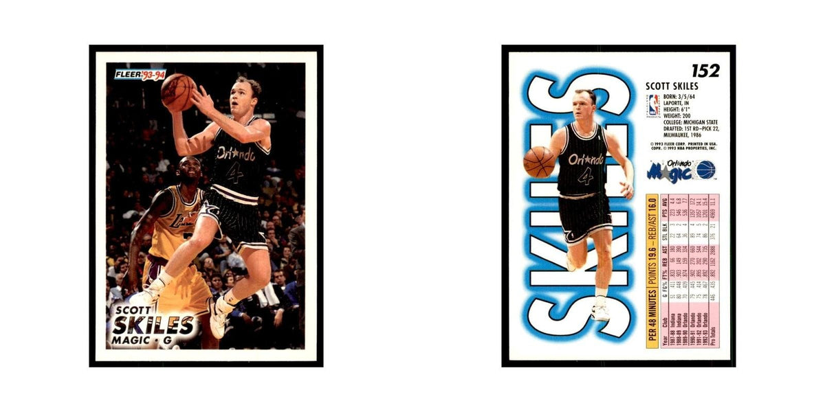 1993 Fleer Scott Skiles Basketball Cards #152