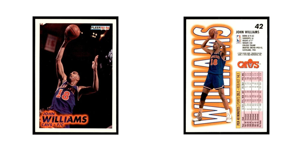 1993 Fleer John Williams Basketball Cards #42