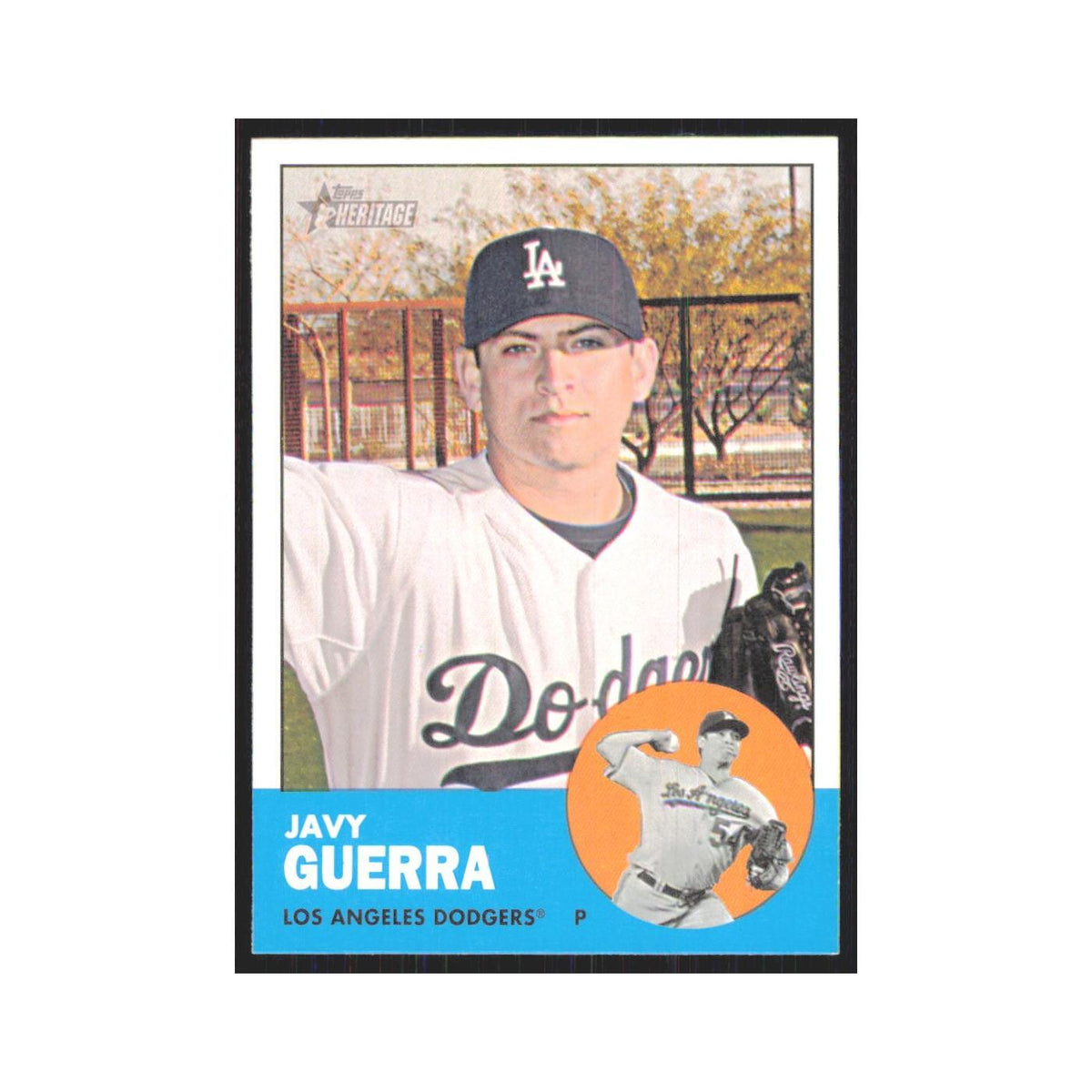 Javy Guerra 2012 Topps Heritage #261 Los Angeles Dodgers Baseball Card NM