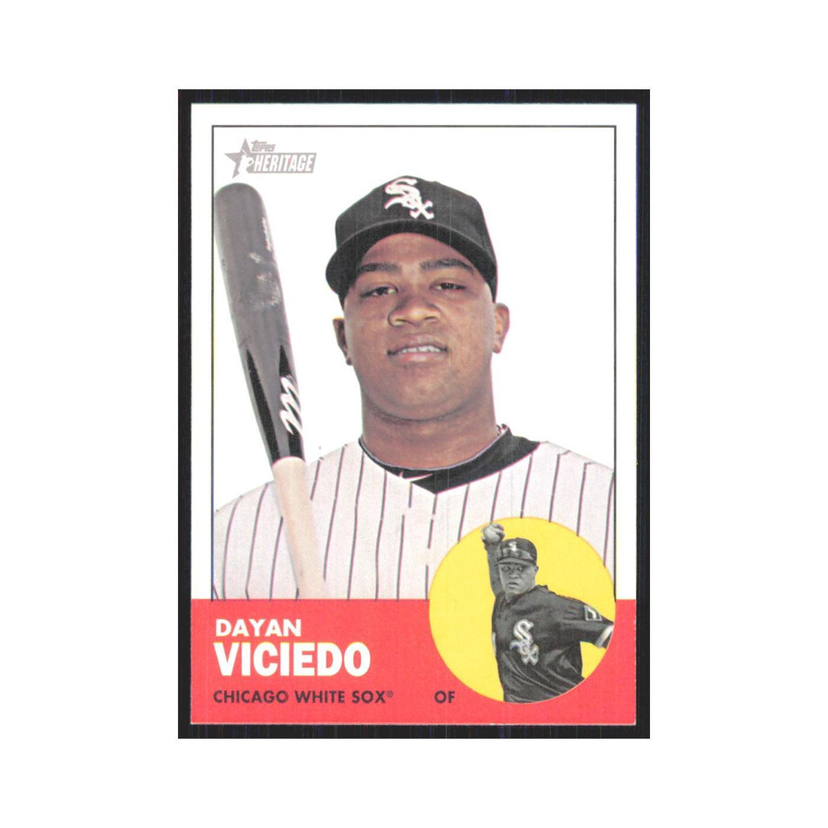 Dayan Viciedo 2012 Topps Heritage #86 Chicago White Sox Baseball Card NM
