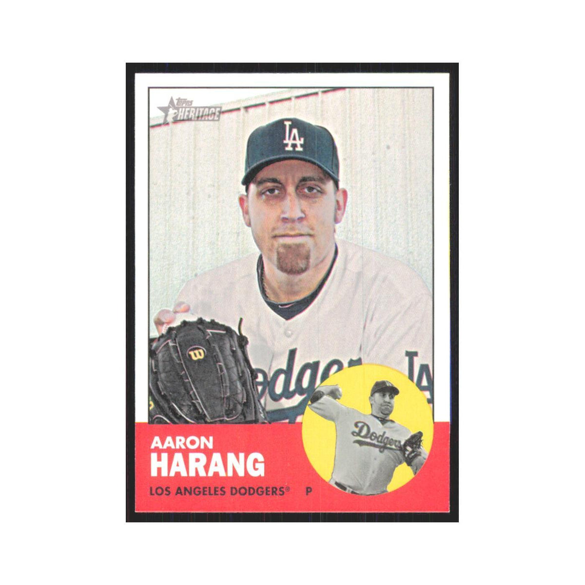 Aaron Harang 2012 Topps Heritage #363 Los Angeles Dodgers Baseball Card NM