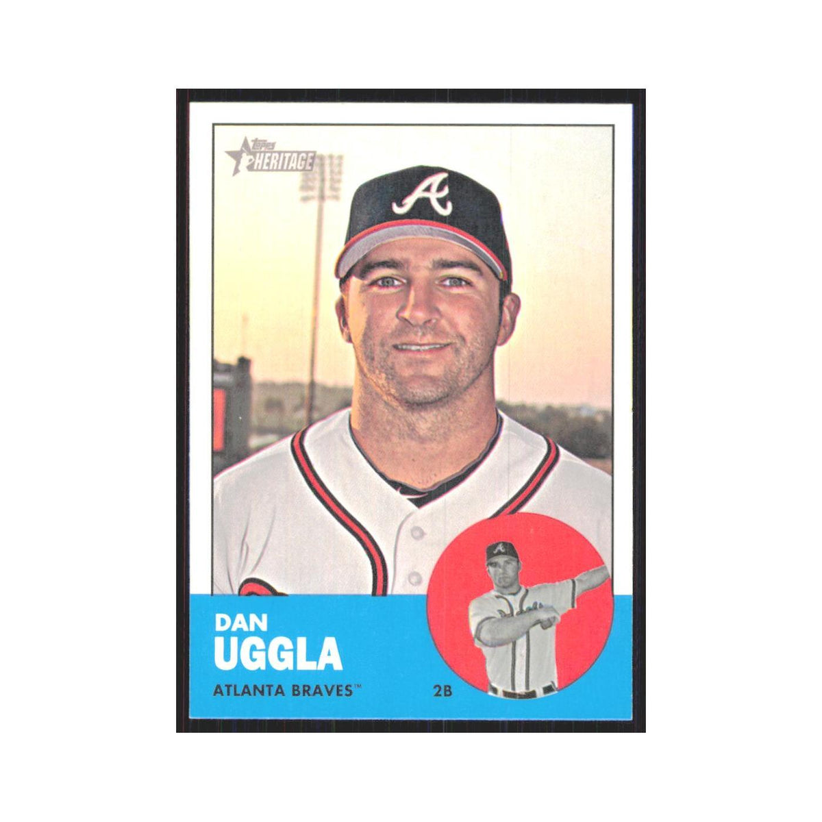 Dan Uggla 2012 Topps Heritage #275 Atlanta Braves Baseball Card NM
