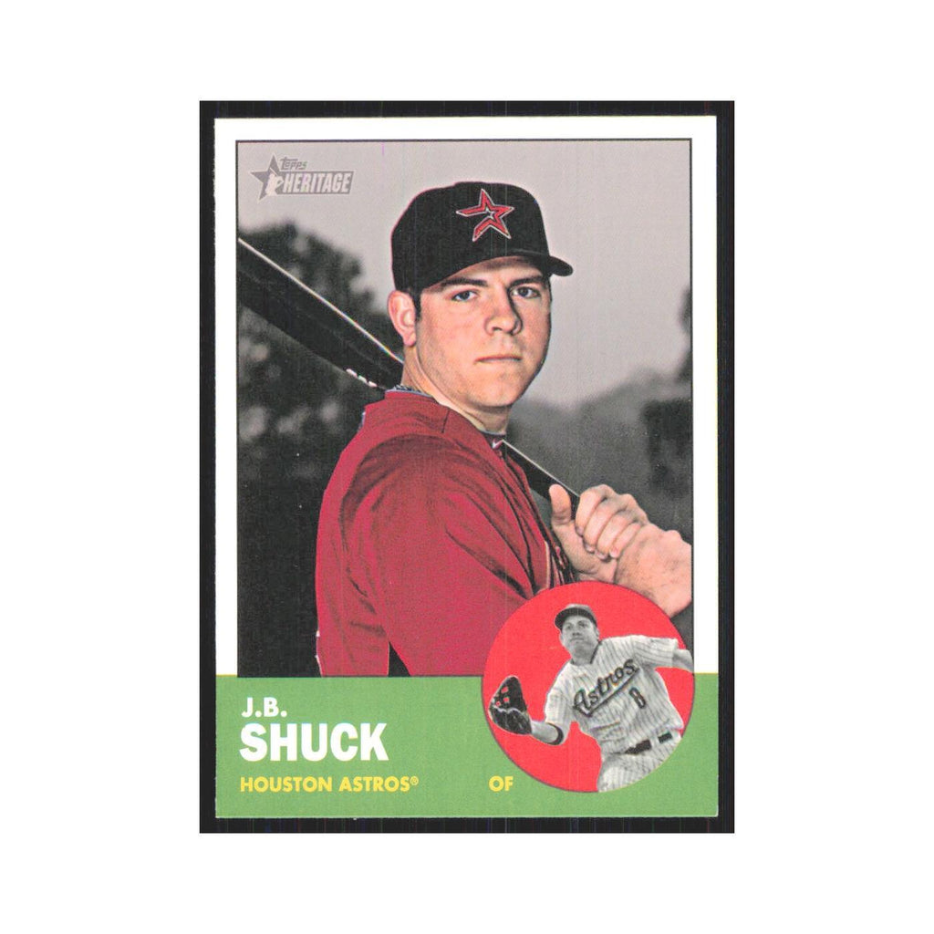 J.B. Shuck 2012 Topps Heritage #77 Houston Astros Baseball Card NM