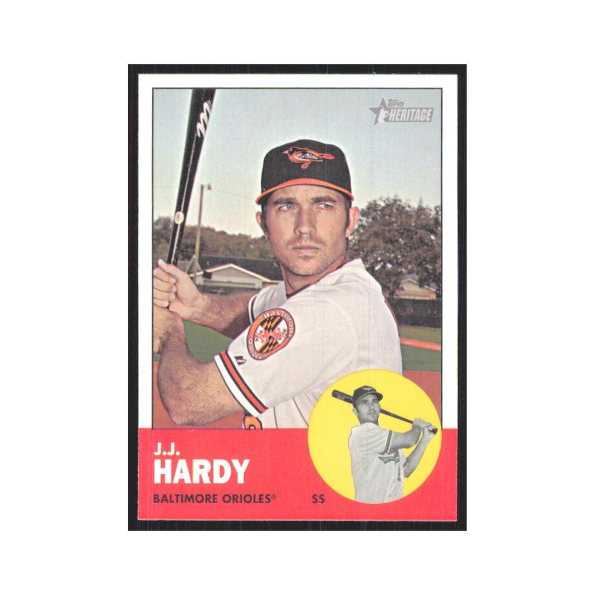 J.J. Hardy 2012 Topps Heritage #88 Baltimore Orioles Baseball Card NM