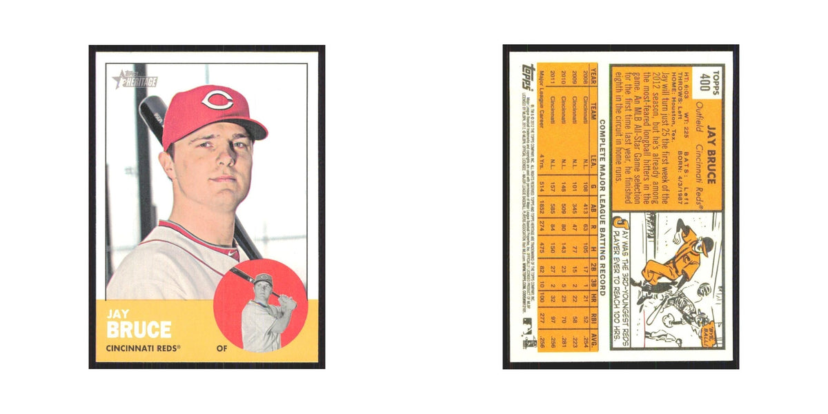 Jay Bruce 2012 Topps Heritage #400 Cincinnati Reds Baseball Card NM