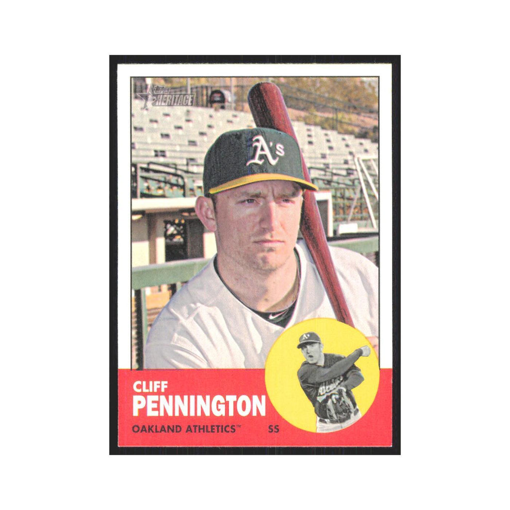 Cliff Pennington 2012 Topps Heritage #359 Oakland Athletics Baseball Card NM