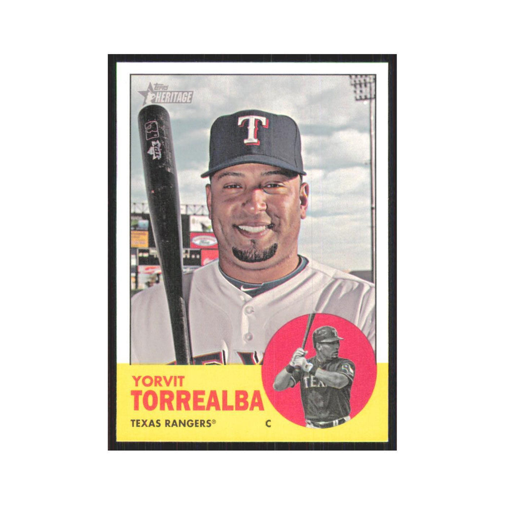 Yorvit Torrealba 2012 Topps Heritage #287 Texas Rangers Baseball Card NM