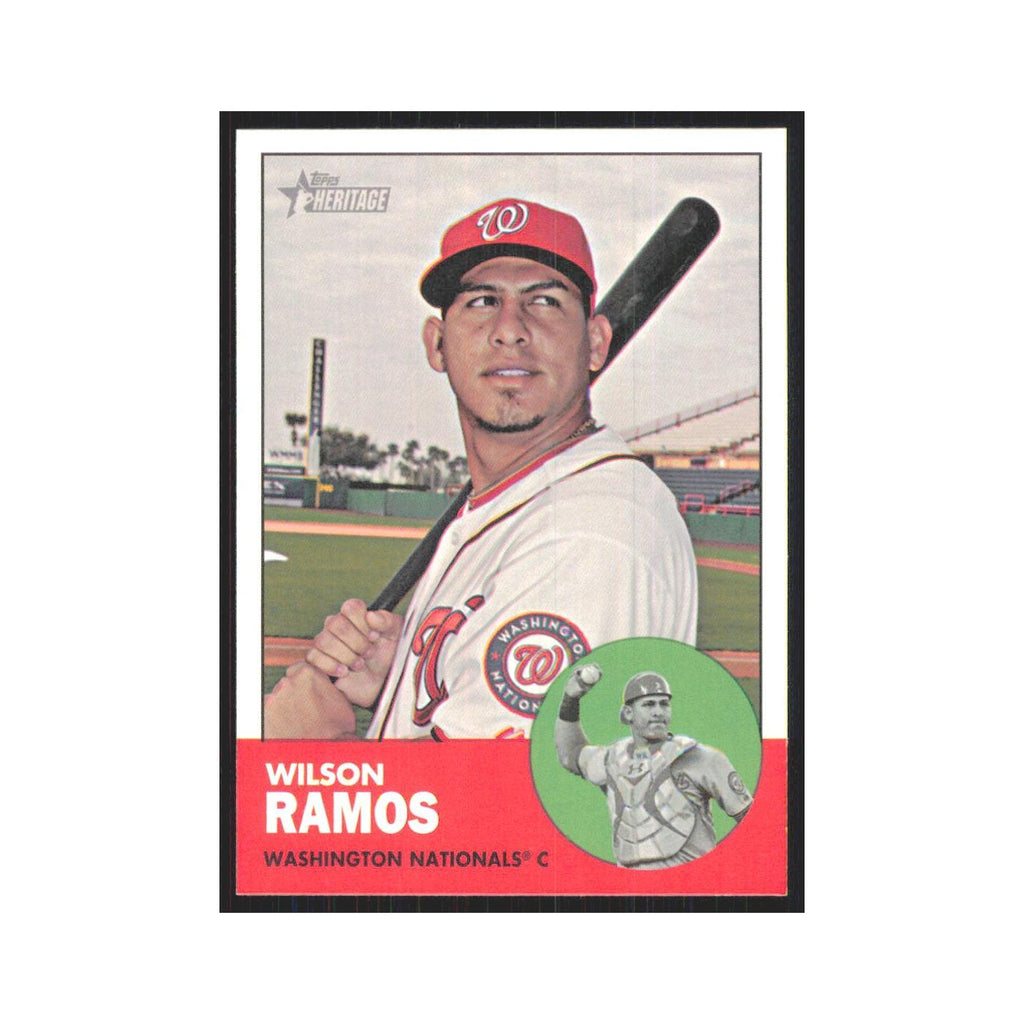 Wilson Ramos 2012 Topps Heritage #94 Washington Nationals Baseball Card NM