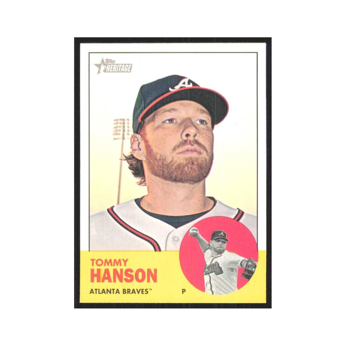 Tommy Hanson 2012 Topps Heritage #350 Atlanta Braves Baseball Card NM