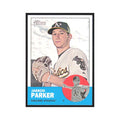 Jarrod Parker Rookie 2012 Topps Heritage #247 Oakland Athletics Baseball Card NM