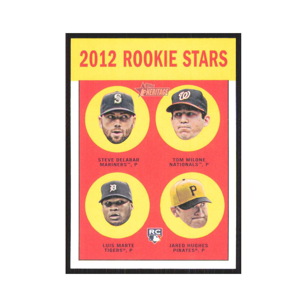 Steve Delabar Tom Milone Luis Marte Jared Hughes Rookie 2012 #299 NM