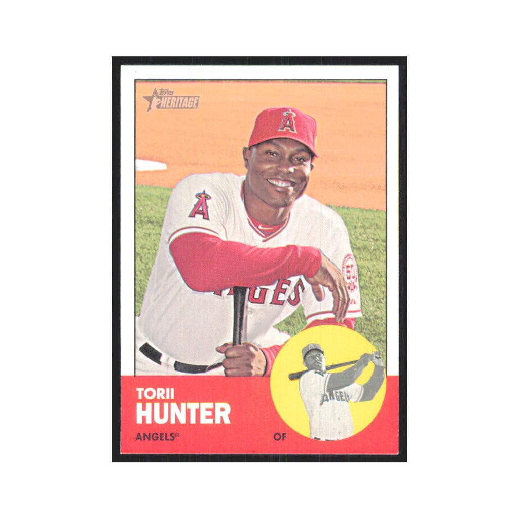 Torii Hunter 2012 Topps Heritage #98 Los Angeles Angels Baseball Card NM