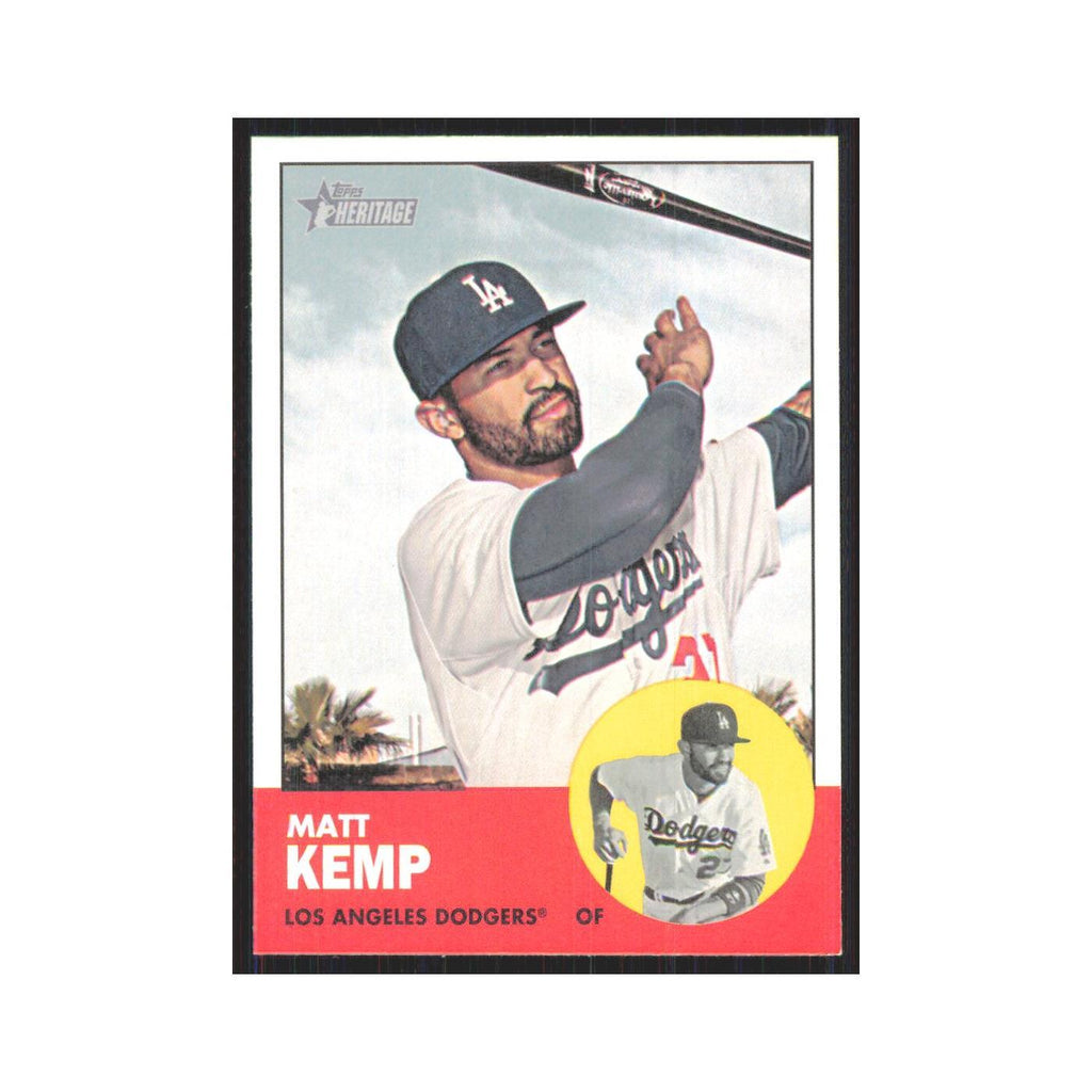 Matt Kemp 2012 Topps Heritage #279A Los Angeles Dodgers Baseball Card NM